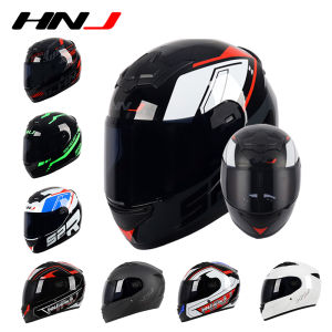 HNJ Full Face Helmet Motorcycle Electric Motor Murah Malaysia for Men & Women Couple Helmet