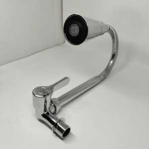 Kran Air Angsa Tembok Fleksibel Kepala Trompet 2 Fungsi Pancuran air 1/2 Inc