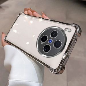 Luxury Plating Case For Vivo X300 Pro X200 Pro Mini X200S Clear Shockproof Camera Protection Cover