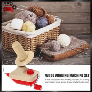 [Ueb Wholesale Mall] Hand Operated Yarn Winder Swift Yarn Fiber String Ball Wool Winder Small Winder Machine Portable Yarn Winder for Household for DIY Knitting Crocheting