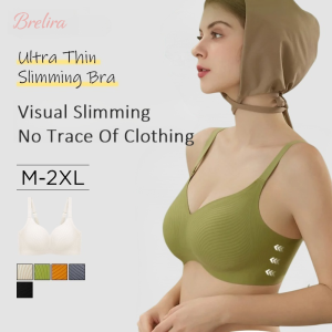 『Brelira』Ultra Thin Cup Bra Seamless Wireless Stable Bra One-Piece Ultra Thin Cup Breathable Comfort High Support Women Bralette
