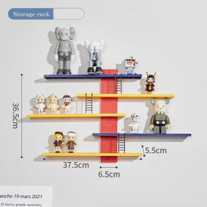 Wall Mounted Display Stand Mini Blind Box Doll Hanging Display Rack Kids Toy Display Storage Organizer 收纳玩具