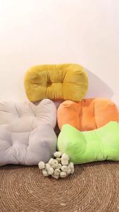Chair Backrest Cushion Ergonomics Breathable Student Waist Pillow Comfortable Soft Short Plush Thickened Lumbar Pillow