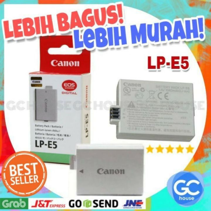 Baterai LP-E5 LPE5 Battery for Canon 1000D 500D 450D Premium HQ