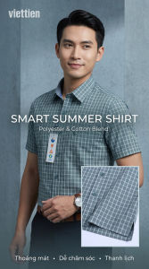 Áo sơ mi tay ngắn Việt Tiến (M-XL)
