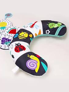 Baby Tummy Time Pillow Toddler Sensory Activity Toys Newborn Tummy Time Seated Support Pillow Baby Play Mat for Babies 0 6 Month2026