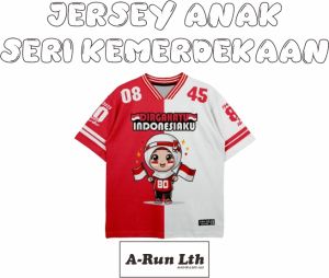 Jersey Anak Olahraga Retro Karakter Patriot Indonesia