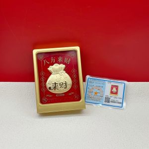 Pure gold 999 Wealth from All Directions Ornament Business gift for attracting wealth and getting money immediately popular God of Wealth event gift wholesale