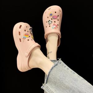 [Free Shipping] New Spring And Summer Styles Of WomenS Clogs Trendy Nurse-Style Non-Slip Thick-Soled Slippers And Versatile Sandals That Can Be Worn In Two Different Ways