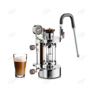 ITOP Hand Press Coffee Machine Household Espresso Concentrated 9Bar Constant or Variable Pressure Rod Coffee Machine Can Take PID Temperature Controller Manual Espresso Maker