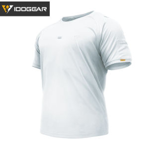 IDOGEAR Tactical Round Collar T-Shirt Breathable Fitness Outdoors thletic Sports Gym Shirt Quick Dry T-shirt 3114