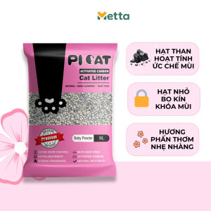 Combo 6 túi (1 tải) cát mèo Picat mùi phấn cà phê chanh táo thấm hút tốt khử mùi vón chặt cát vệ sinh cho thú cưng - Medipet
