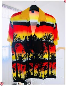 #12  NEW NEW เสื้อเชิ๊ตฮาวายเนื้อผ้าไหมอิตาลีพิมพ์ลาย /สงกรานต์ /ทะเล /แฟชั่น ผู้ชายใส่หล่อสาวสวยใส่ดี  /สินค้าแนะนำ