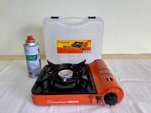 HouseKeeper เตาแก๊สปิคนิค แบบพกพา รุ่น HK7000 พกพาสะดวก เหมาะสำหรับตั้งแคมป์-เดินป่าและภายในครัวเรือนหรือสถานที่กลางแจ้งทุกๆที่  เตาแก๊สมินิ พร้อมกระเป๋า