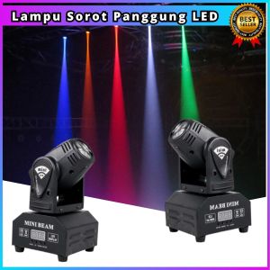 COD SHEHDS Lampu Sorot Panggung LED Stage Spotlight Beam Moving Head 10W - DM512 / lampu sorot panggung warna warni set tembak berputar mini super terang led outdoor tahan air taman konser disco paling di cari terbaik viral