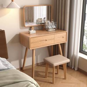 Dressing Table With Mirror Makeup Table Dresser Table With Mirror Dressing Table With Mirror And Storage Solid Wood Dresser Bedroom Modern & Minimalism Makeup