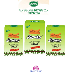 3pcs Pyary Ayurvedic Turmeric Soap 75g