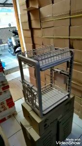 Rak piring plastik minimalis 2 susun fawsline