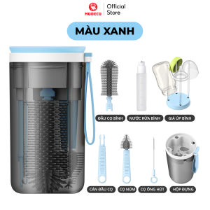 Bộ Cọ Rửa Bình Sữa 5 in 1 Cho Bé Bằng Chất Liệu Silicon Cao Cấp Modeco - An toàn  Tiện Lợi Mang Đi Theo Du Lịch
