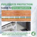 HEATIT Heat Tape for Water Freeze Protection Self-Regulating Heat Cable for Metal And Plastic Pipes Roof & Gutters De-Icing Heating Trace Tape Anti-Freeze Heater System 6ft Lighted Plug 35FT. 