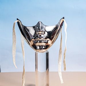 PUZHE งานเต้นรำ สไตล์โบราณ อุปกรณ์ปาร์ตี้ปาร์ตี้ ผู้ใหญ่ชาย เครื่องจักร บุคลิกภาพ ปิดตา โปรคอสเพลย์อนิเมะ พร็อพคอสเพลย์งานพรอม