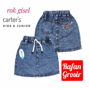 ROK ANAK SIZE 1-5 TAHUN I ROK JEANS ANAK SNOW WASHING I ROK ANAK PEREMPUAN