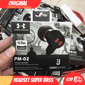 Earphone Headset BIG BASS PM-02 SUPER BASS SUARA JERNIH Earphone stereo handsfree henset earphone earplug