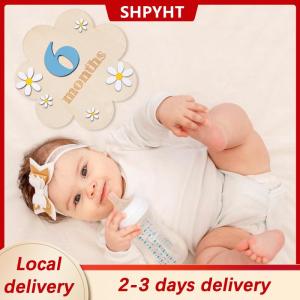[COD] SHPYHT Local delivery Ship within 24 hours Wooden Baby Monthly Milestone Cards Flowers Double Sides Number Month Girls Boys Newborn Photography Props Accessories