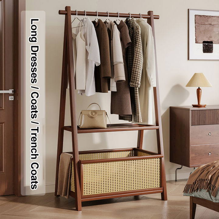 Nordic-style%20floor-standing%20clothing%20rack%20for%20bedroom%20multifunctional%20coat%20rack%20and%20bedside%20clothes%20storage%20rack%20-%20Image%204