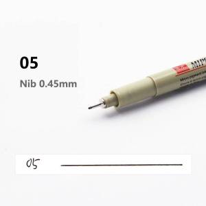 clu 1 Piece Pigment Liner manga Pen Micron Art Marker Pen Brush Different Tip Black Fineliner ulc