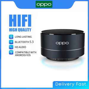 ♥Limit Free Shipping♥OPPO A10 Wireless Bluetooth Speaker Small Steel Cannon Subwoofer Portable Mini Gift Card Bluetooth SpeakerColor