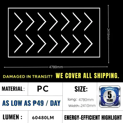 【SALE】Honeycomb Hexagon LED Light for Billiard Shop Garage Bright Wide Coverage