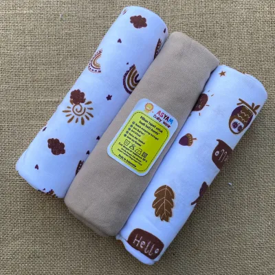 3 PCS Pernel Bayi Series Coklat NEW Kualitas Premium Ukuran 90x110cm Asyam baby
