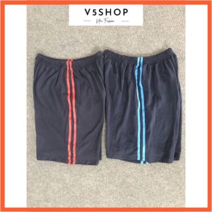 CoMBO 10 Quần Đùi Nam Thun Cotton Mặc Nhà - Quần Đùi Mặc Ngủ Kẻ Sọc Basic Cotton Mềm Mại Thoáng Mát QĐ33