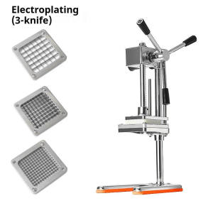 Commercial French Fries Cutter Food‑Grade Stainless Steel Manual Potato & Vegetable Slicer for Home Restaurant