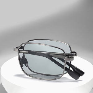 Shades for Men Women Folding Polarized Sunglasses Photochromic eyewear Outdoor Driving Sunshade Sun glasses Square Eye Glasses with Alloy Frame PTQ