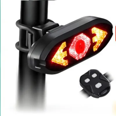 COD Lampu Belakang Sepeda LED Sadel Wireless Dengan Rem Sein Hazard + Remote Control Untuk MTB Road Bike