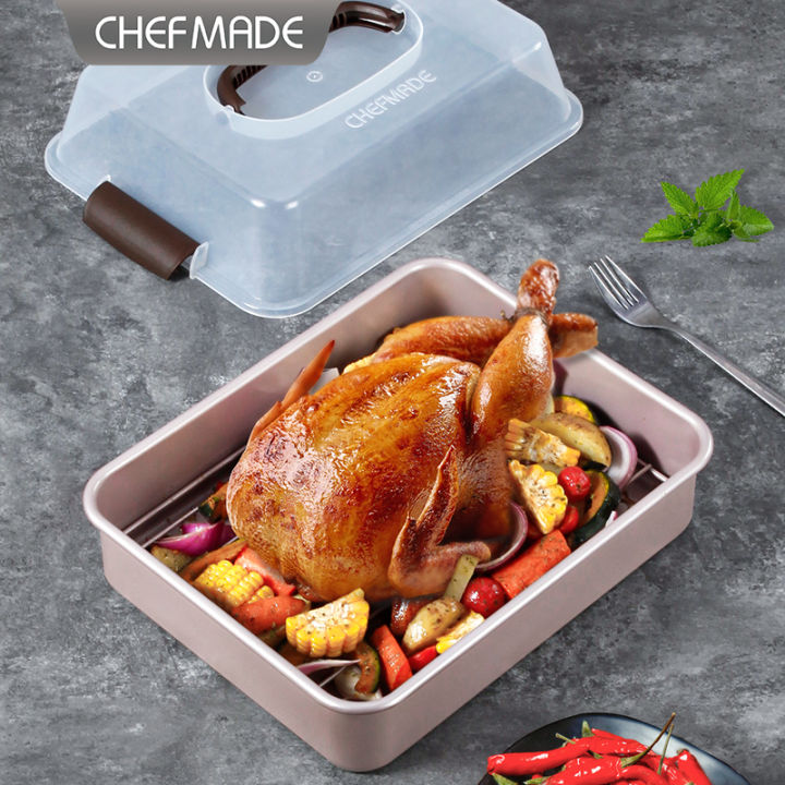 CHEFMADE Champagne Gold 13 Inch Non Stick Baking Tray With