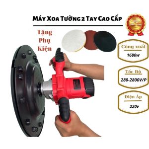 Máy xoa vữa chát tường 2 tay cầm RUBYQ siêu khỏe công suất lớn 1680W-Đầy đủ phụ kiện-Bảo hành 6 tháng