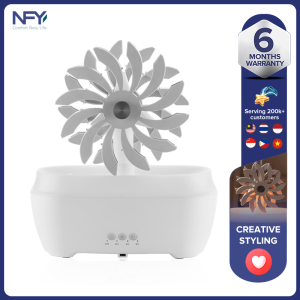New Windmill Aromatherapy Machine 300ML Desktop Essential Oil Diffuser Water Drop Humidifier