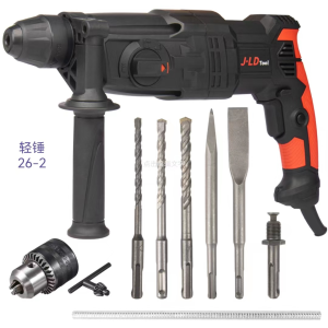 JLD Demolition Jack Hammer Concrete Breaker Chipping Rotary Hammer Drill With Chisel Bits And Case