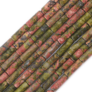 30pcs/Bag Natural Stone Tube Shaped Beads With Hole Mixed Color Wholesale For DIY Fashion Jewelry Accessories Necklace Bracelet Making (38cm)