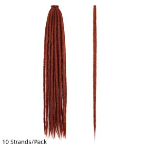 FOUNDTWO 10 Strands Màu ombre Phần mở rộng tóc dreadlock tổng hợp Phong cách Reggae 36 inch Tóc tết móc Mềm mại Dài Tóc dreadlock hippie Người Mỹ