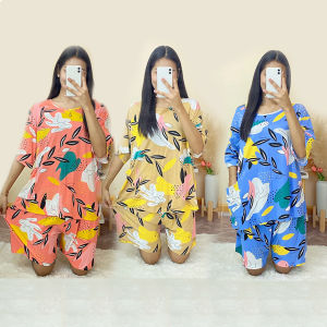 S6212 ชุดนอนกางเกงไซต์ใหญ่ ฟรีไซส์จัมโบ้ ชุดนอนคนอ้วน ใส่ได้ถึง 110 โลค่ะ Clothing Lady