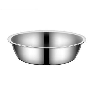 TRANQUIL HUT Stainless Steel Dog Bowl Non-rust Silver Pet Food Container Dog Food Drinking Bowl Large Capacity Cat Water Feeder Bowls Puppy