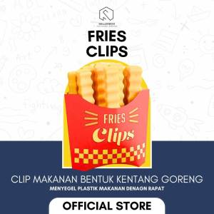 Alat Segel Penyegel Plastik Kantong Makanan Fries Clip Clips Clipper Klip Seal Penjepit Jepitan Bungkus Kemasan Snack Roti Bumbu Dapur Food Sealer Sealing Super Kuat Rapat Kencang Kedap Udara Bentuk Kentang isi 12 pcs Multifungsi Serbaguna