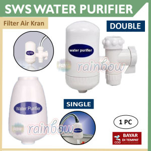 rainbow - 1 PC  Filter Kran Air Water Purifier Sws SINGLE / DOUBLE Penjernih Air Saringan Air Keran Penyaring Air Hi Tech Filter Air Berkualitas Sws Hi-tech Cartridge Keramik Murah SWS Water Purifier Saringan Air Filter Kran Air SWS Ceramic Cartridge