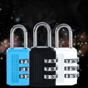 COSE Mini Number Lock Durable 3 Digit Password Lock Portable Anti-theft Alloy Padlock Zipper Bag