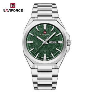 NAVIFORCE Original Watch for Men Calendar Day 30m Waterproof Brand New Stainless Steel Strap Luminous Hands Mens Casual Fashion Watches NF9273