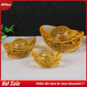 【COD】🔥🔥🔥 Chinese Feng Shui Yuan Bao Dragon Pattern Ingot Lucky Blessing Home Ornament